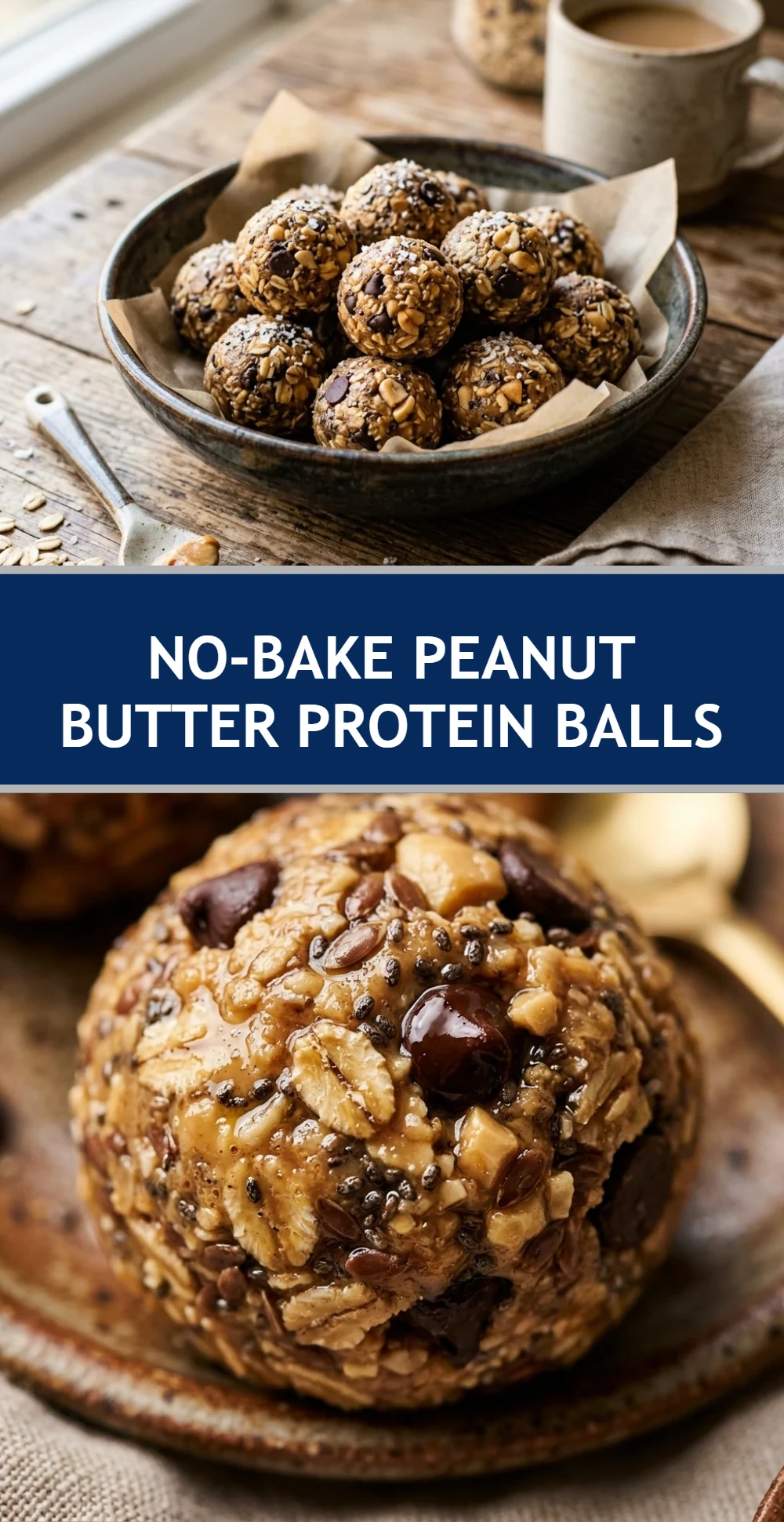 No-Bake Peanut Butter Protein Balls