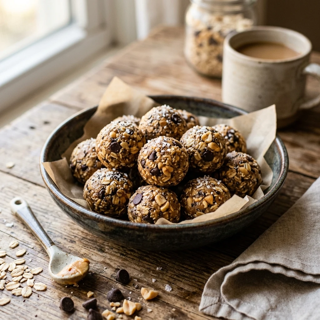 No-Bake Peanut Butter Protein Balls