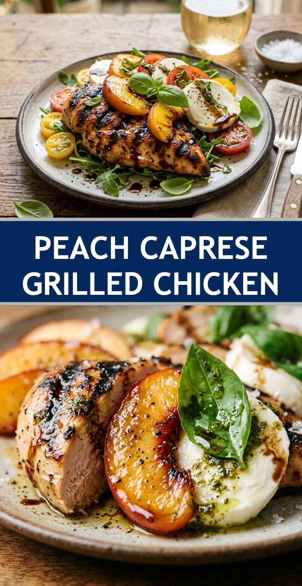 Peach Caprese Grilled Chicken