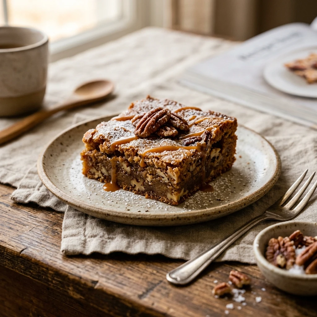 Pecan Blondies Brown Butter