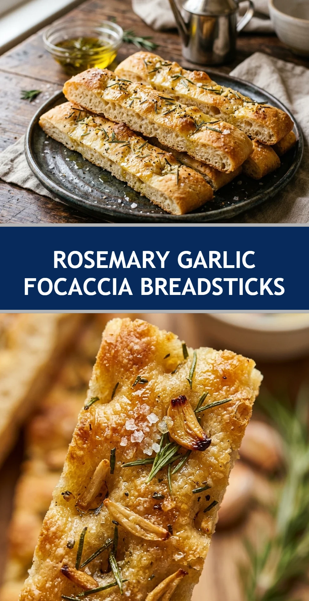 Rosemary Garlic Focaccia Breadsticks