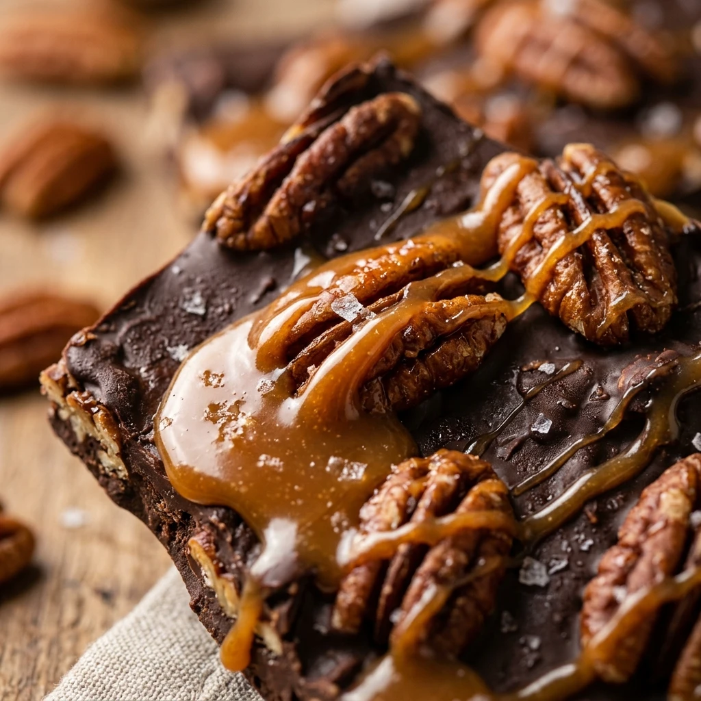 Salted Caramel Pecan Turtle Bark
