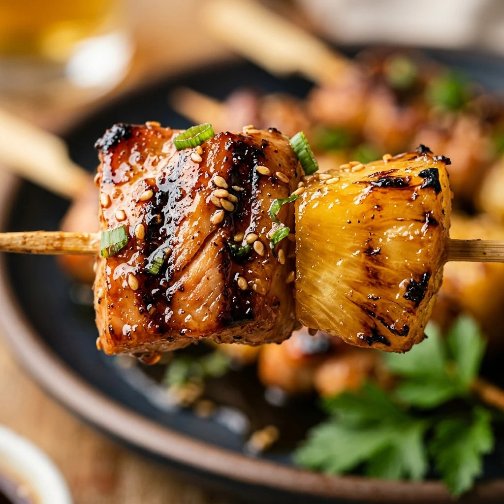 Teriyaki Pineapple Chicken Skewers