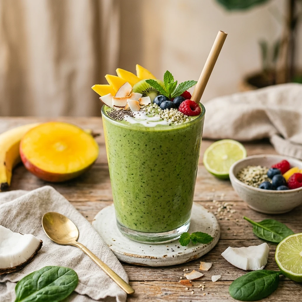 Tropical Green Detox Smoothie