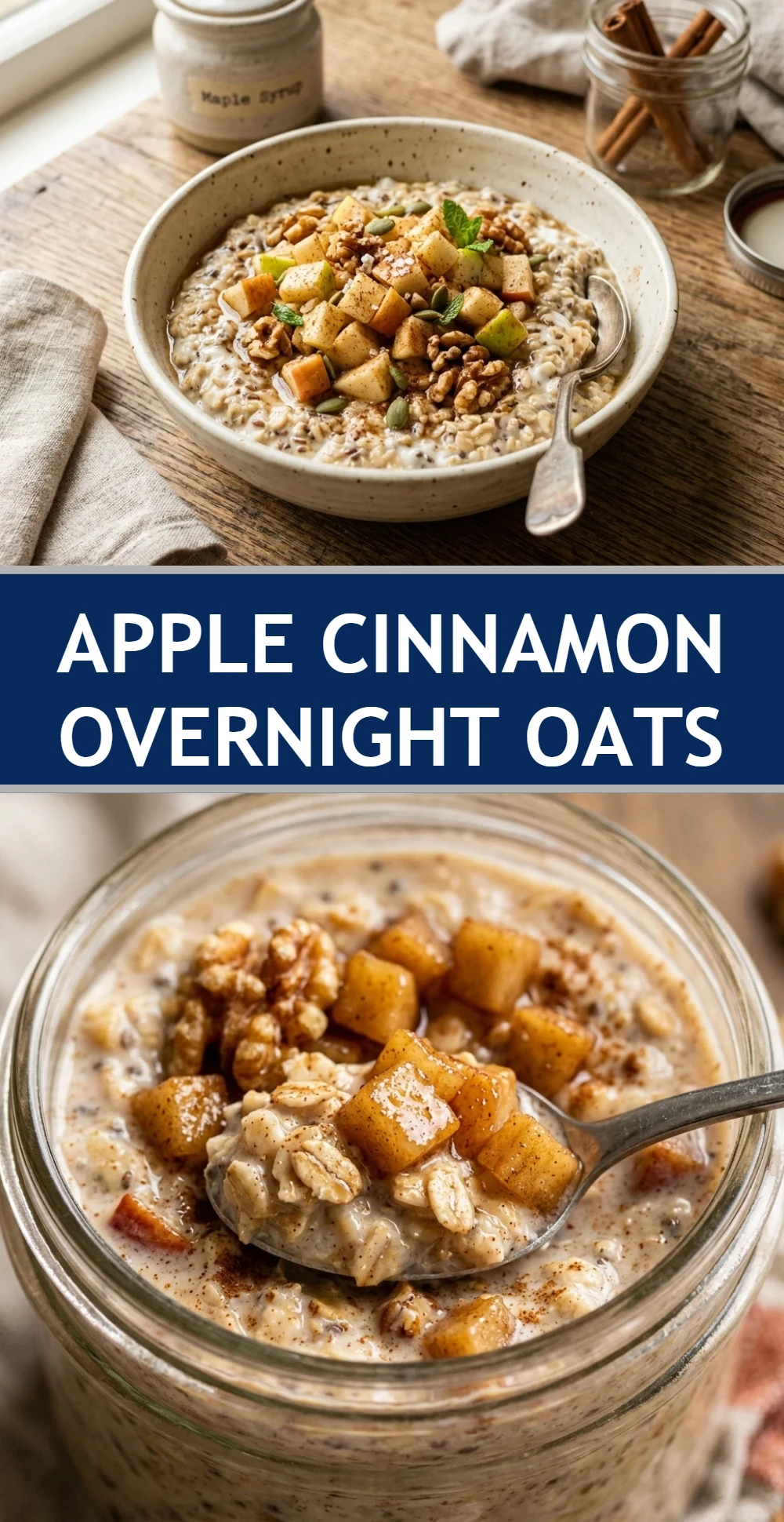 Apple Cinnamon Overnight Oats