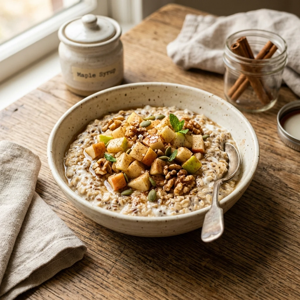 Apple Cinnamon Overnight Oats