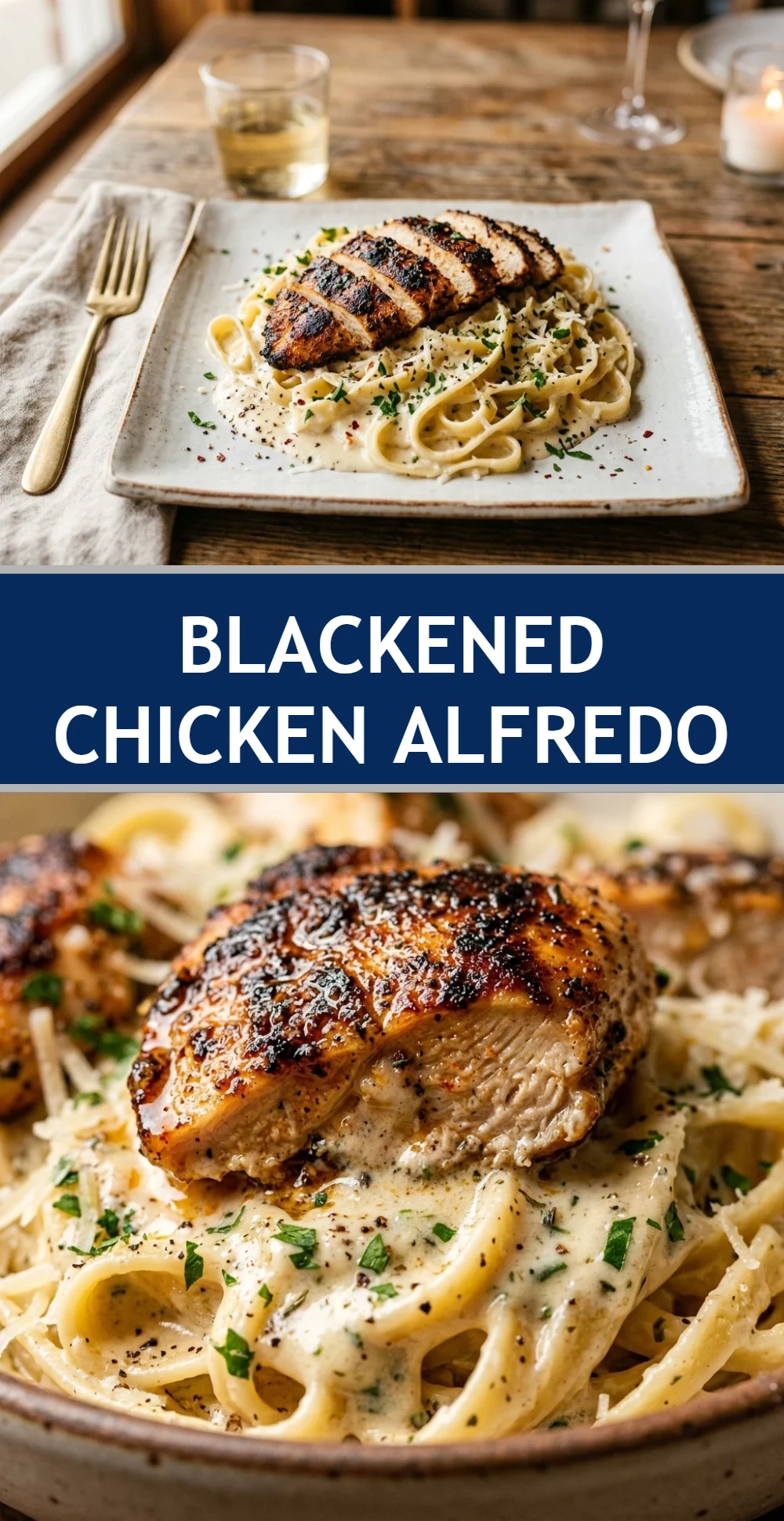 Blackened Chicken Alfredo