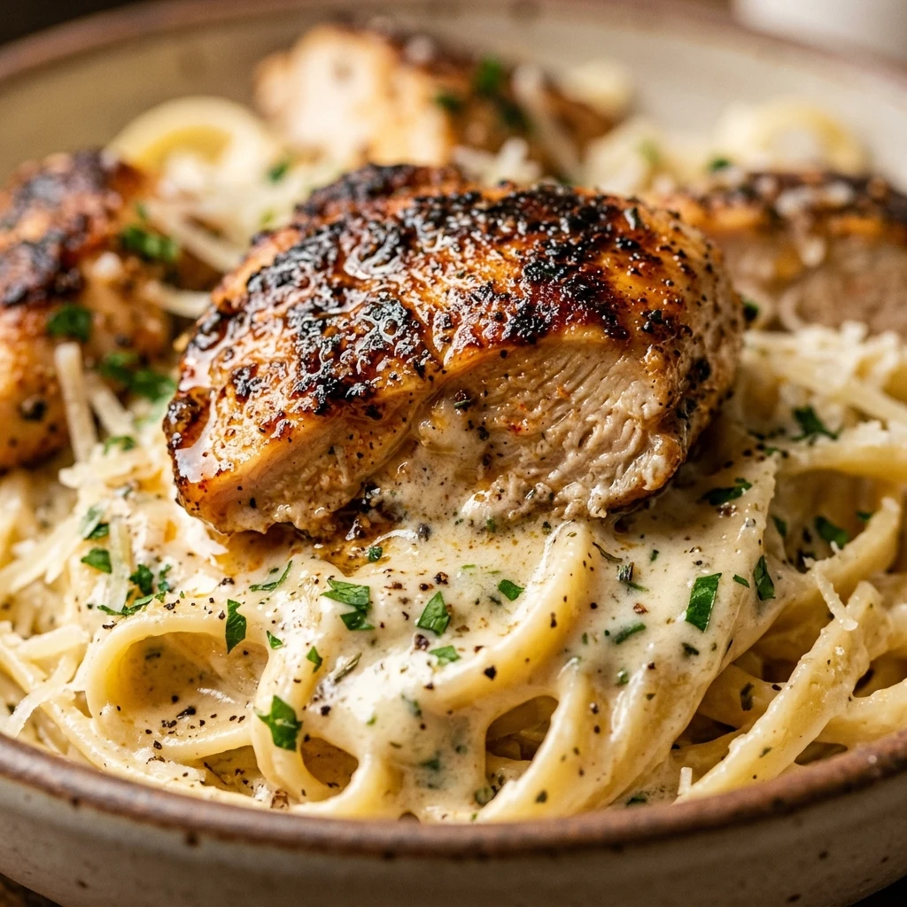 Blackened Chicken Alfredo
