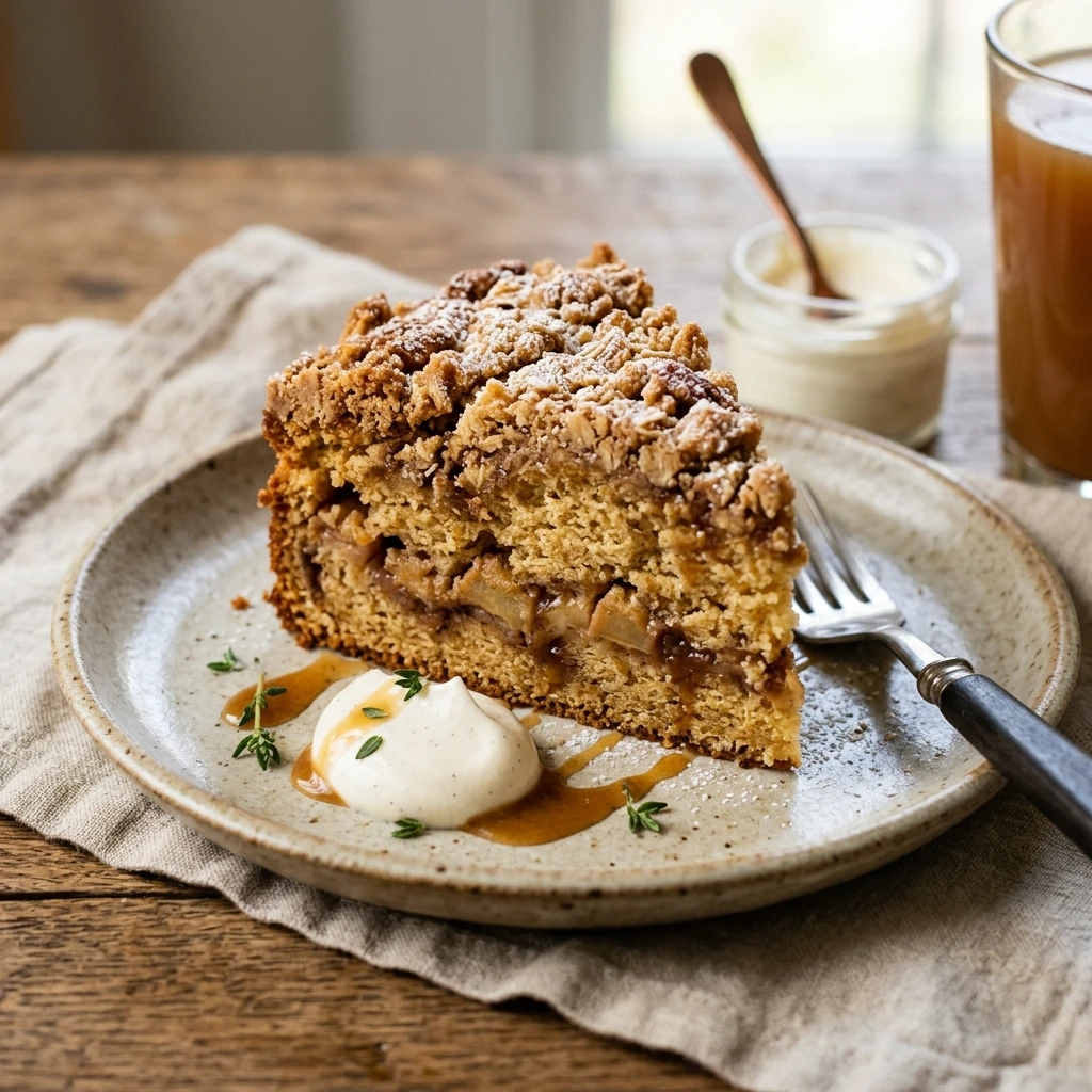 Brown Butter Apple Crumb Cake