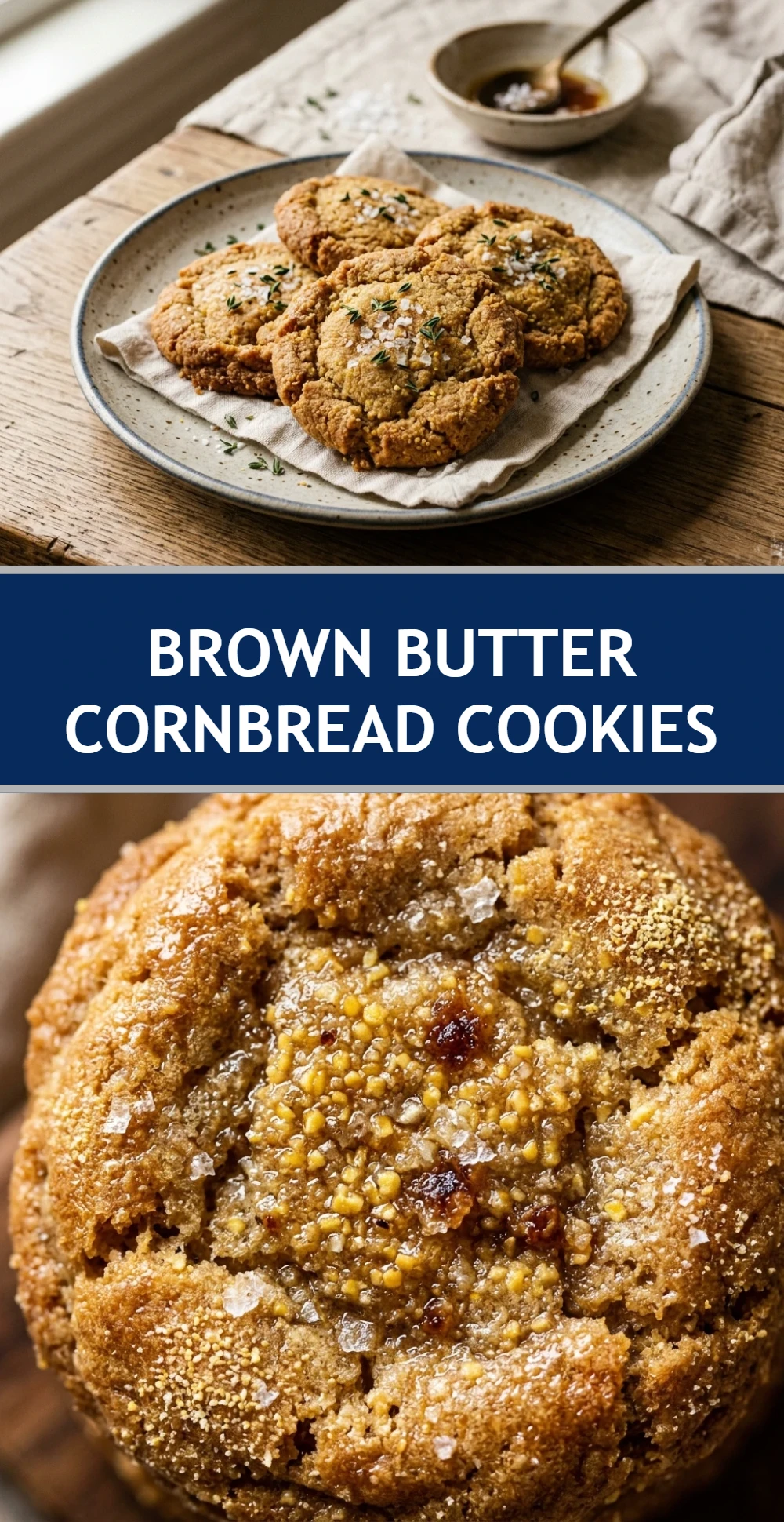 Brown Butter Cornbread Cookies