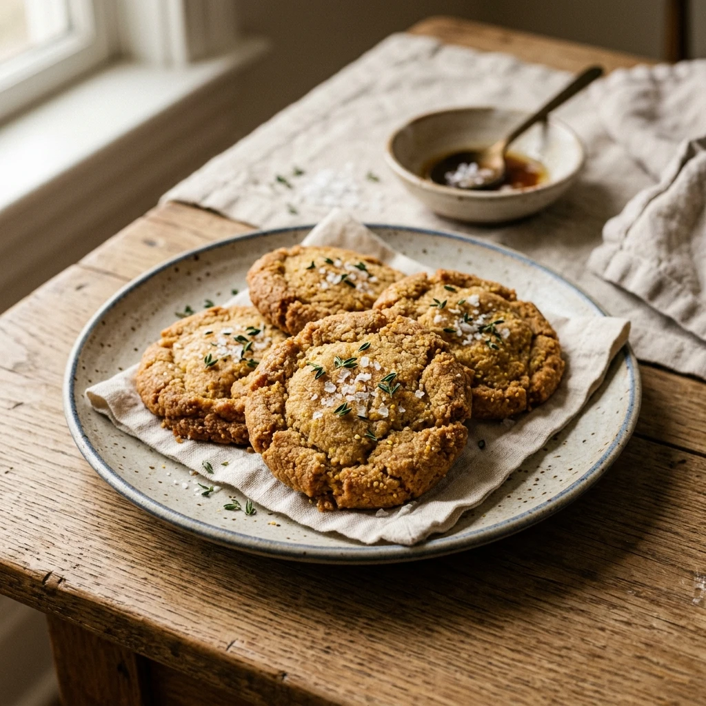 Brown Butter Cornbread Cookies