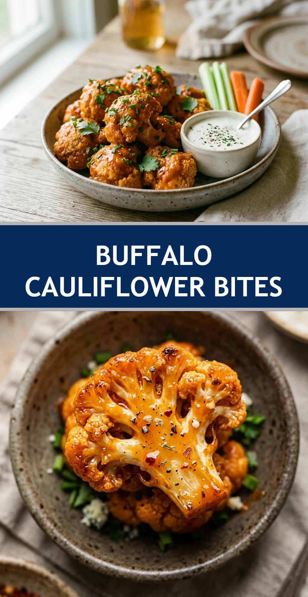 Buffalo Cauliflower Bites