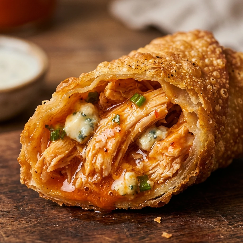 Buffalo Chicken Egg Rolls
