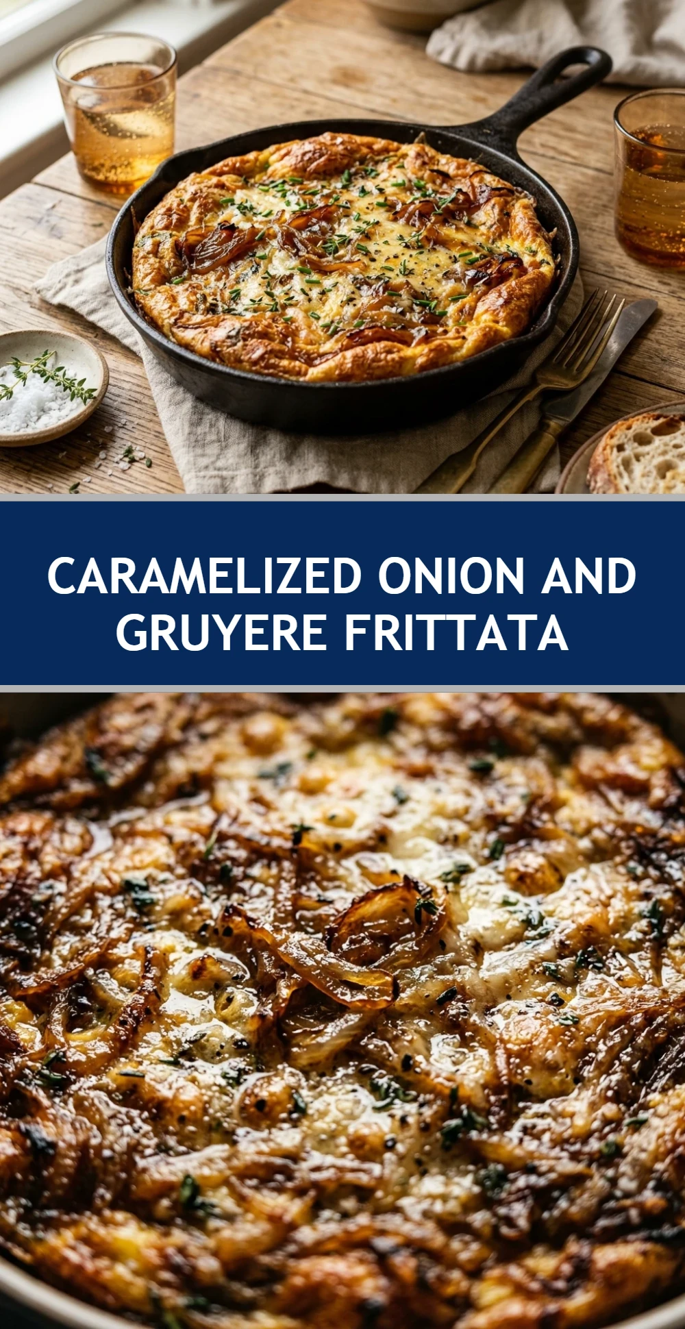 Caramelized Onion And Gruyere Frittata