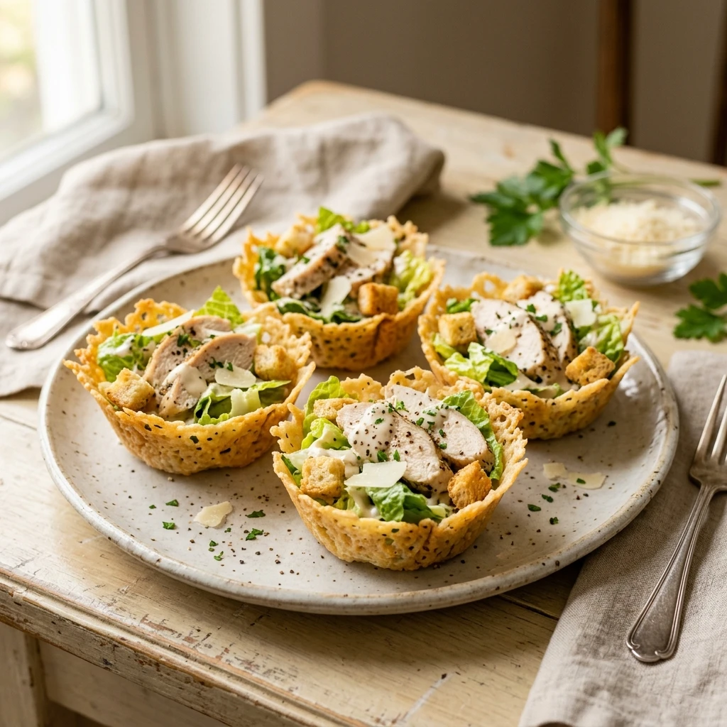 Chicken Caesar Cups