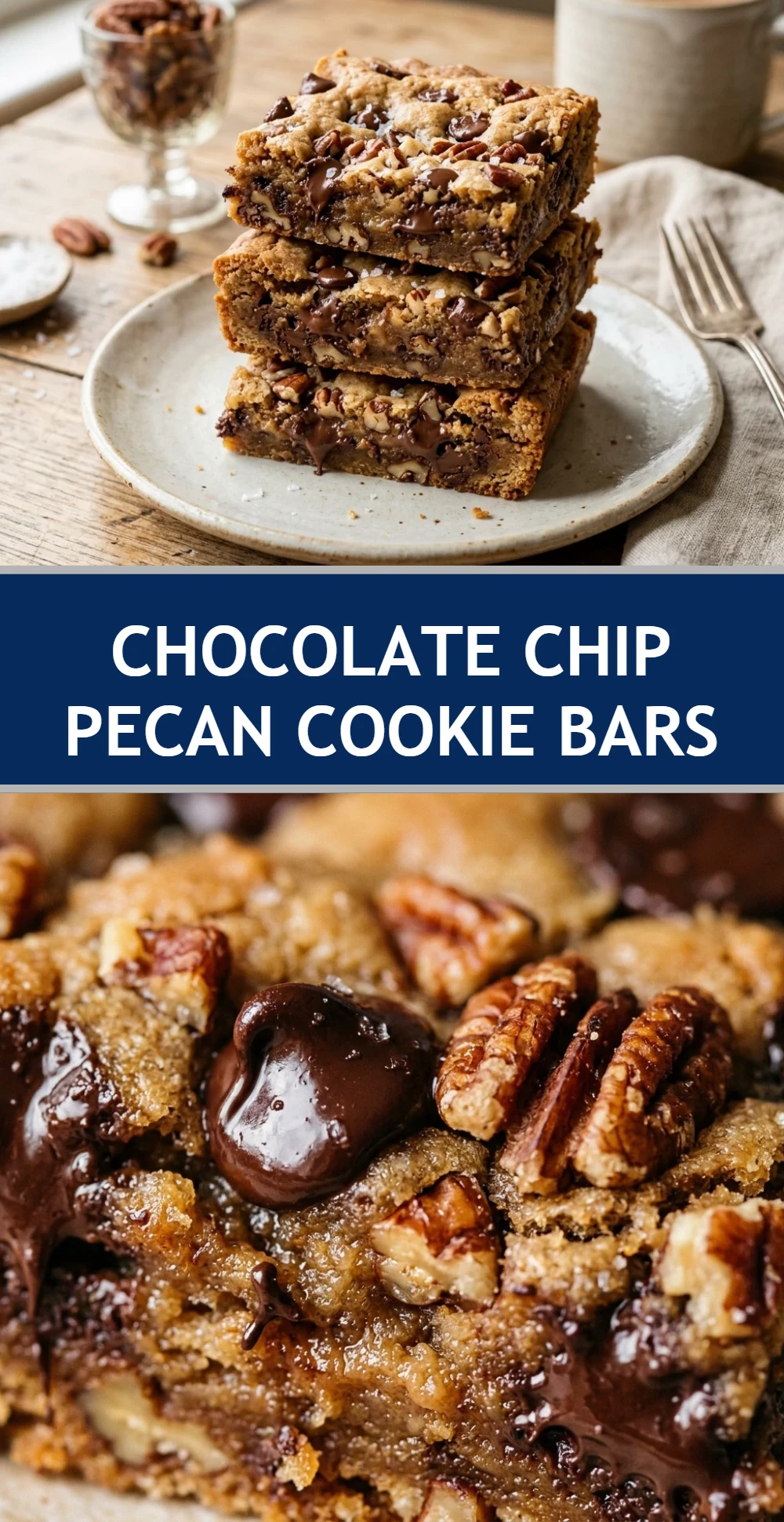 Chocolate Chip Pecan Cookie Bars