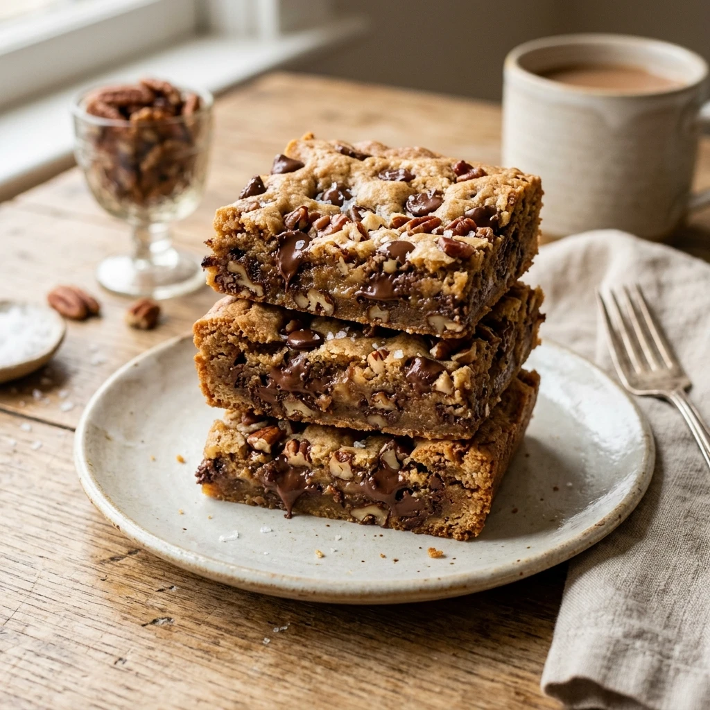 Chocolate Chip Pecan Cookie Bars