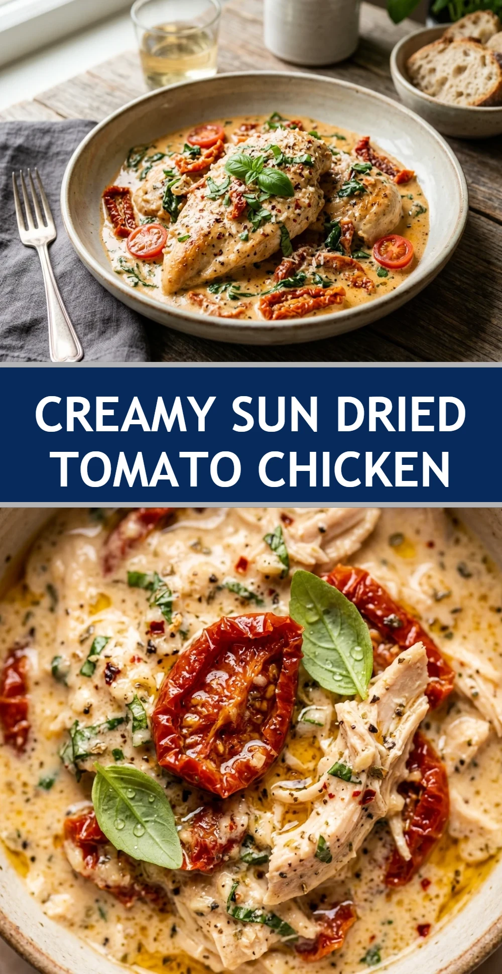 Creamy Sun Dried Tomato Chicken
