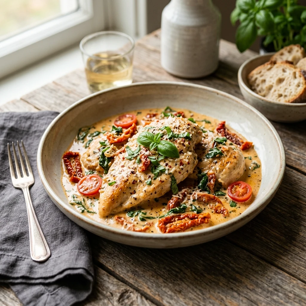 Creamy Sun Dried Tomato Chicken