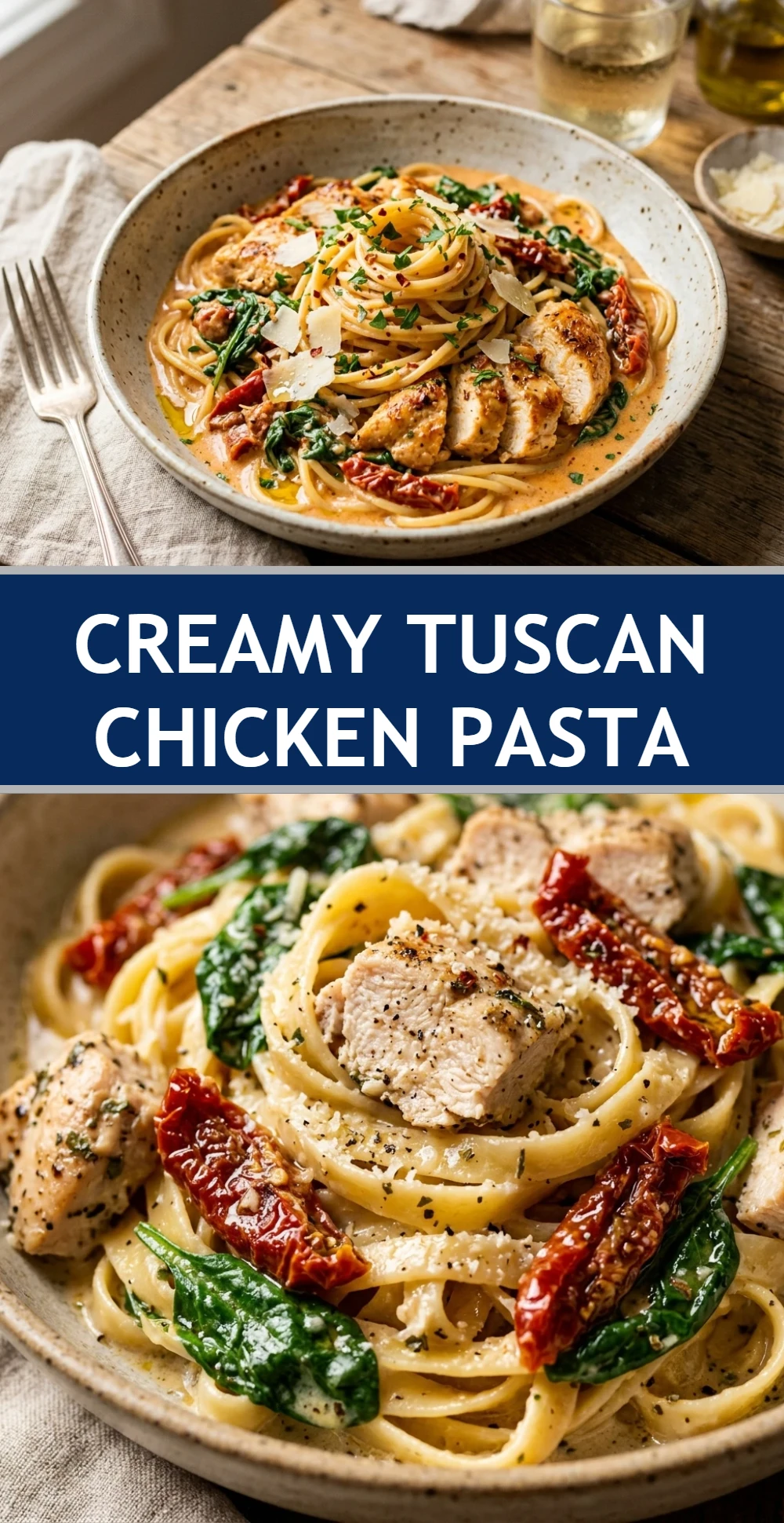Creamy Tuscan Chicken Pasta