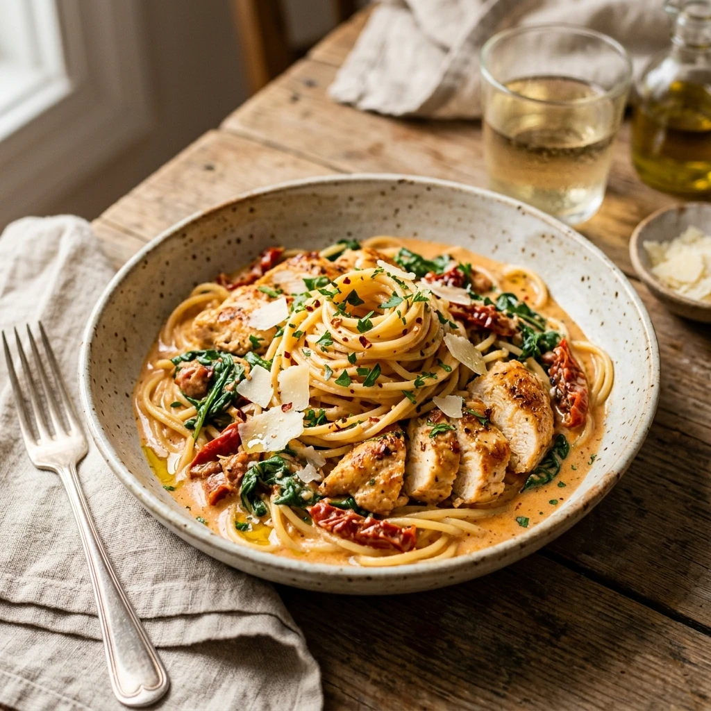 Creamy Tuscan Chicken Pasta