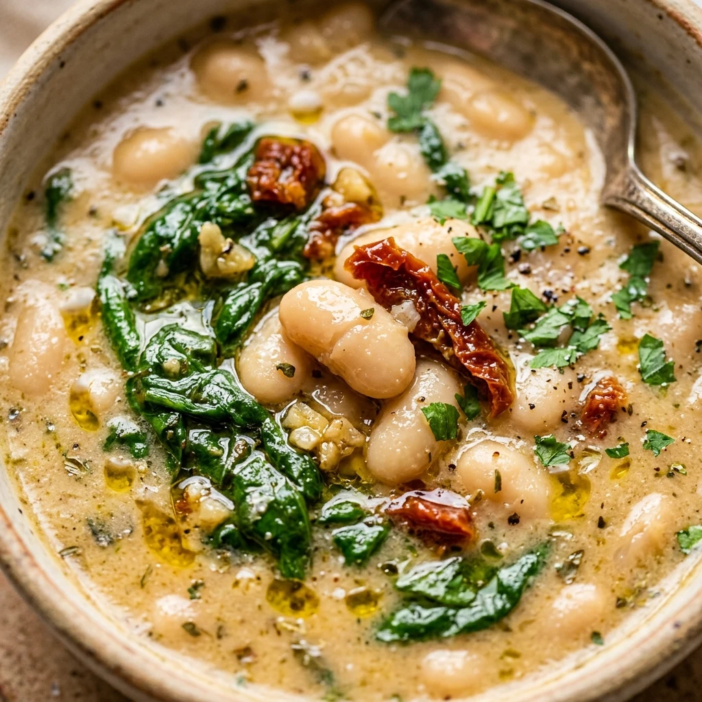 Creamy Tuscan White Bean Soup