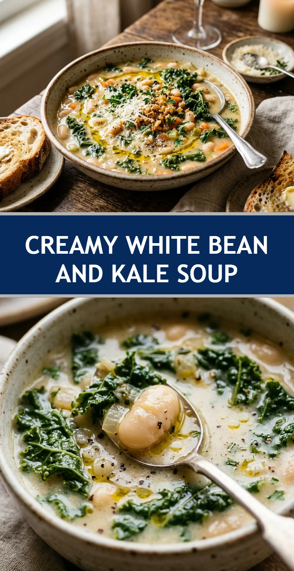 Creamy White Bean And Kale Soup