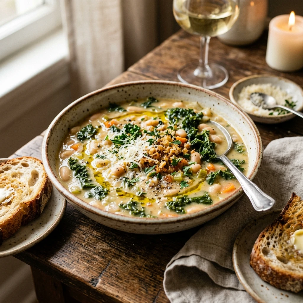 Creamy White Bean And Kale Soup
