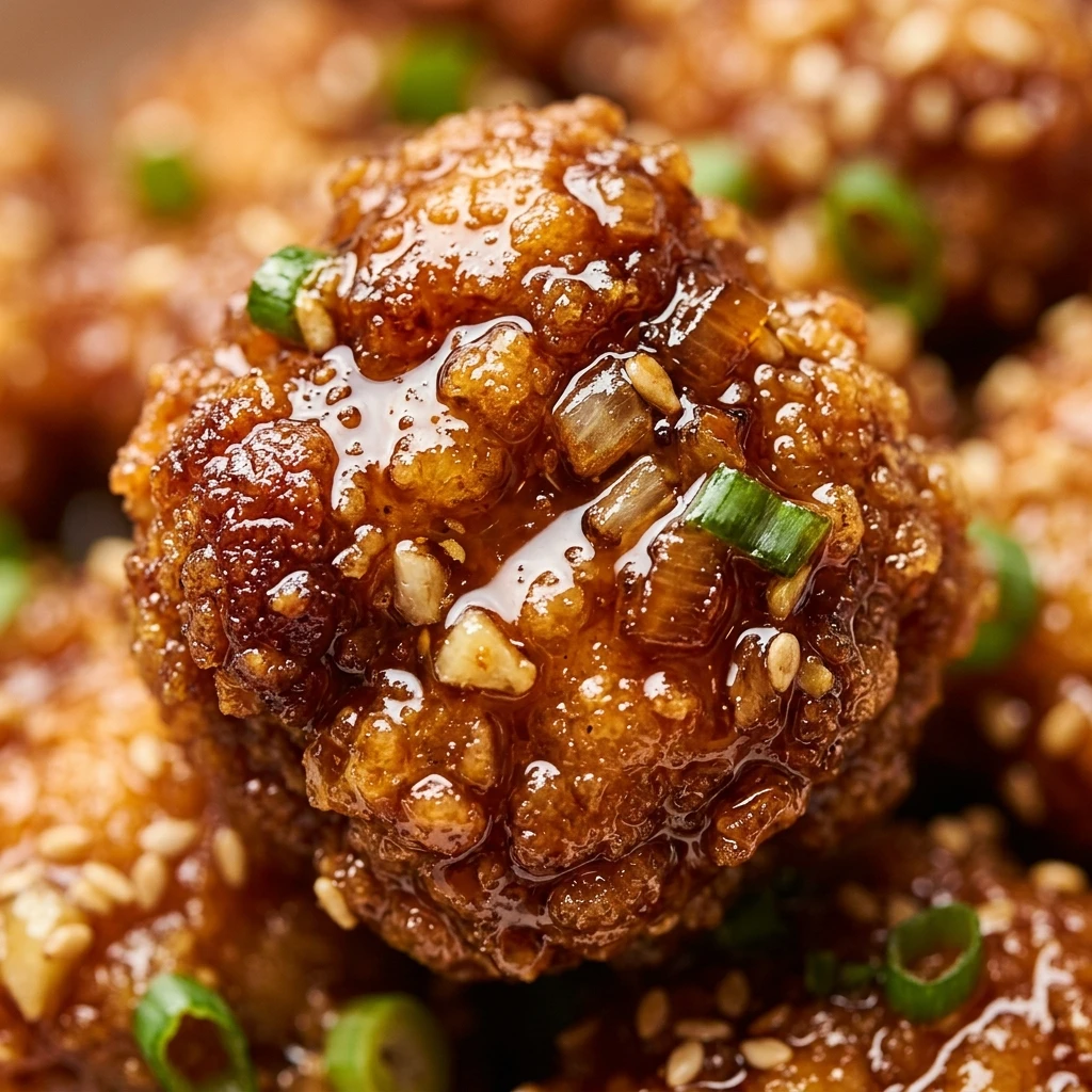 Crispy Honey Garlic Chicken Bites