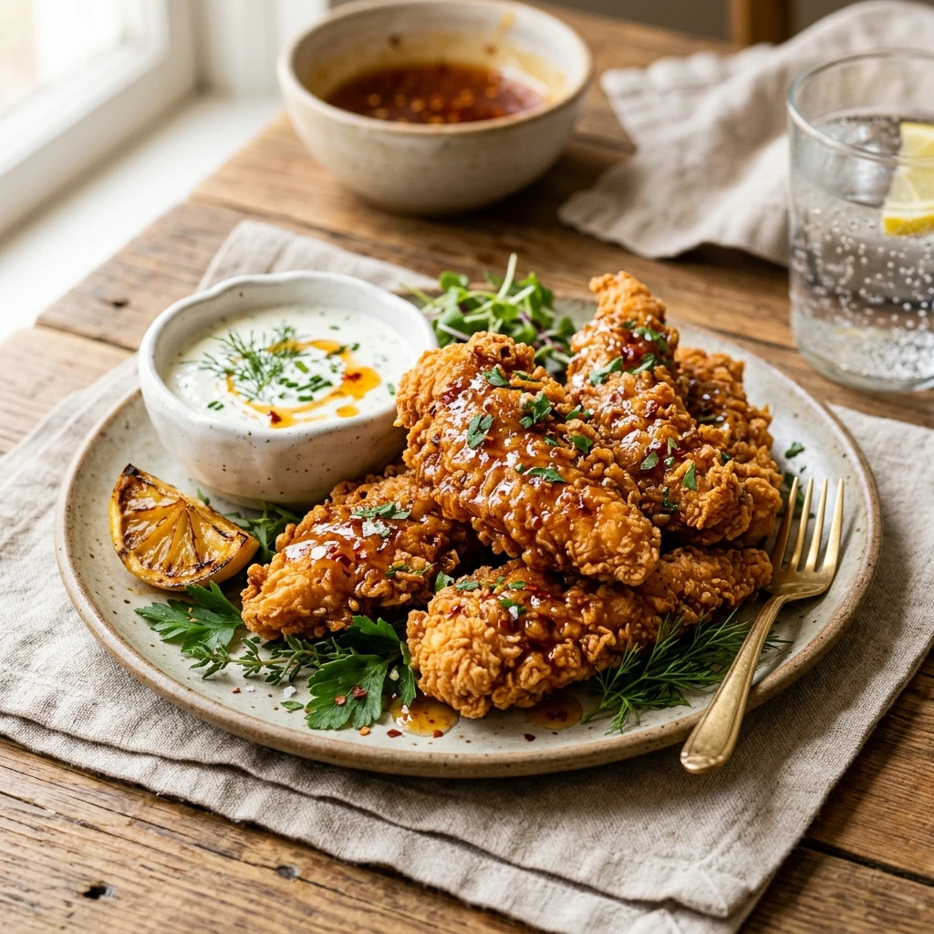 Crispy Hot Honey Chicken Tenders