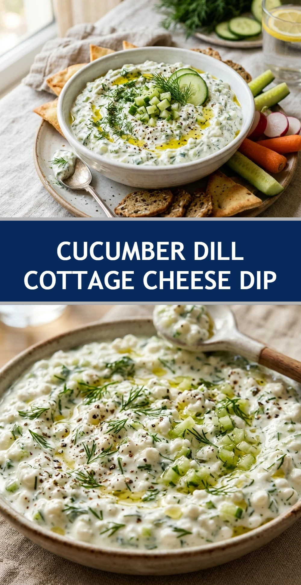 Cucumber Dill Cottage Cheese Dip