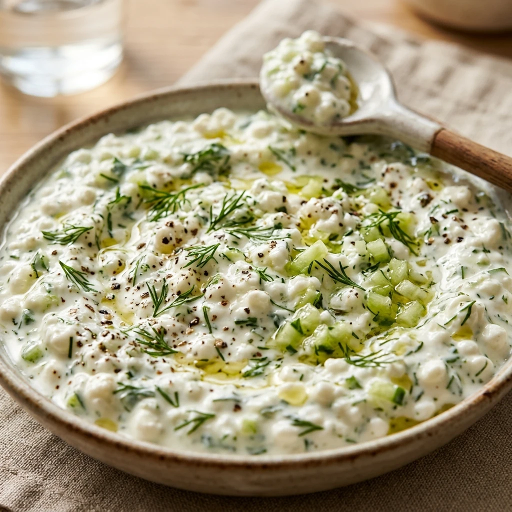 Cucumber Dill Cottage Cheese Dip
