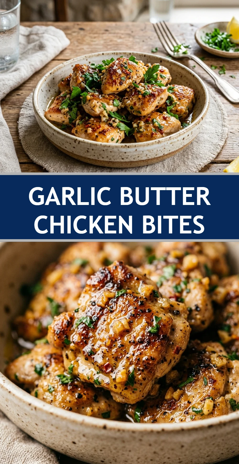 Garlic Butter Chicken Bites