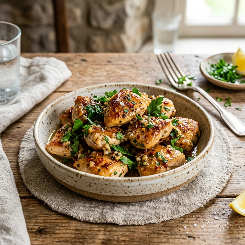 Garlic Butter Chicken Bites