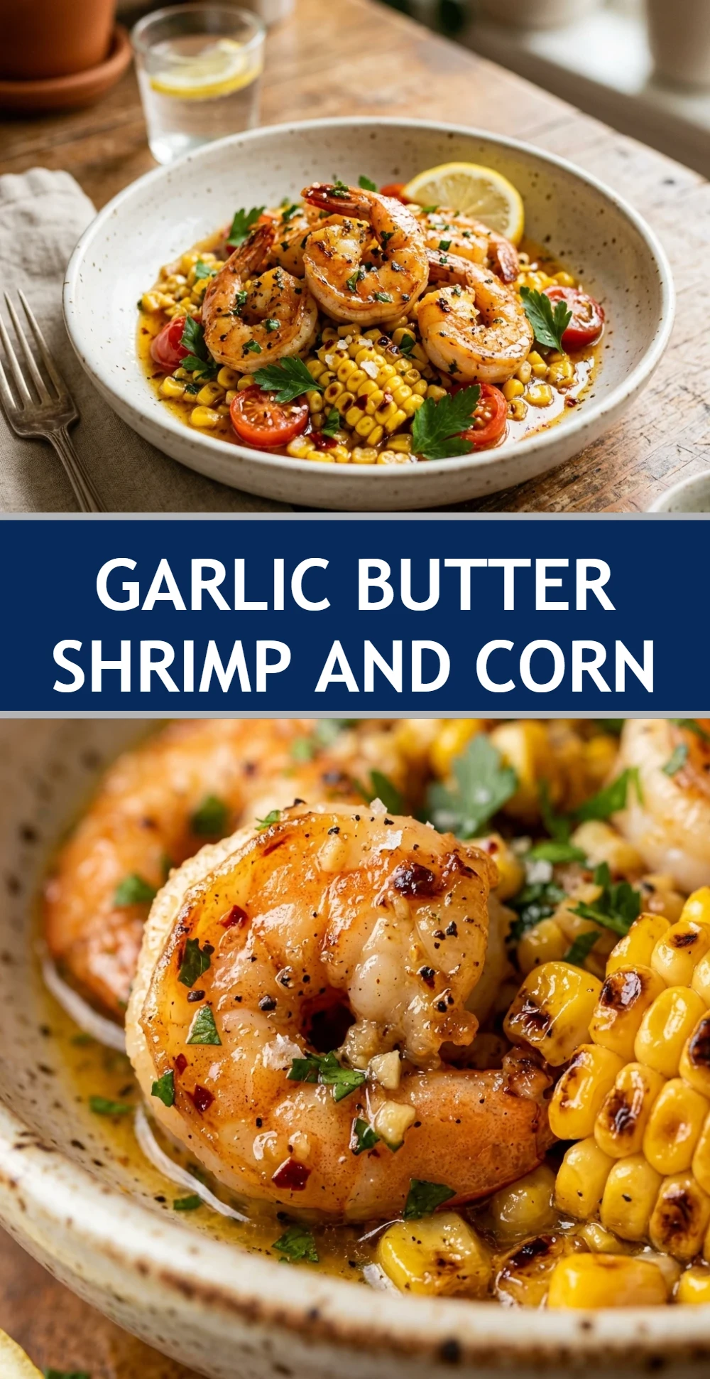 Garlic Butter Shrimp And Corn
