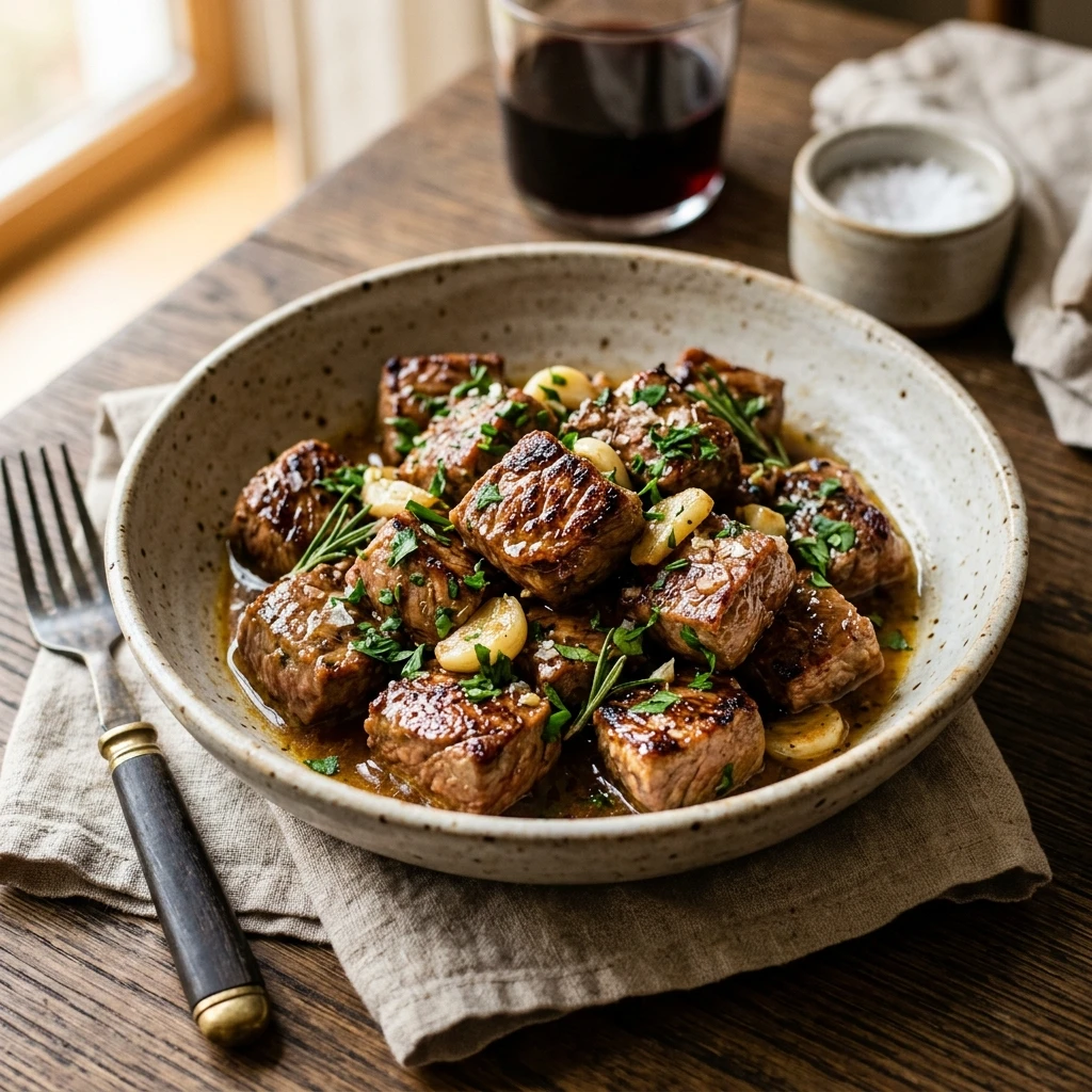 Garlic Butter Steak Bites