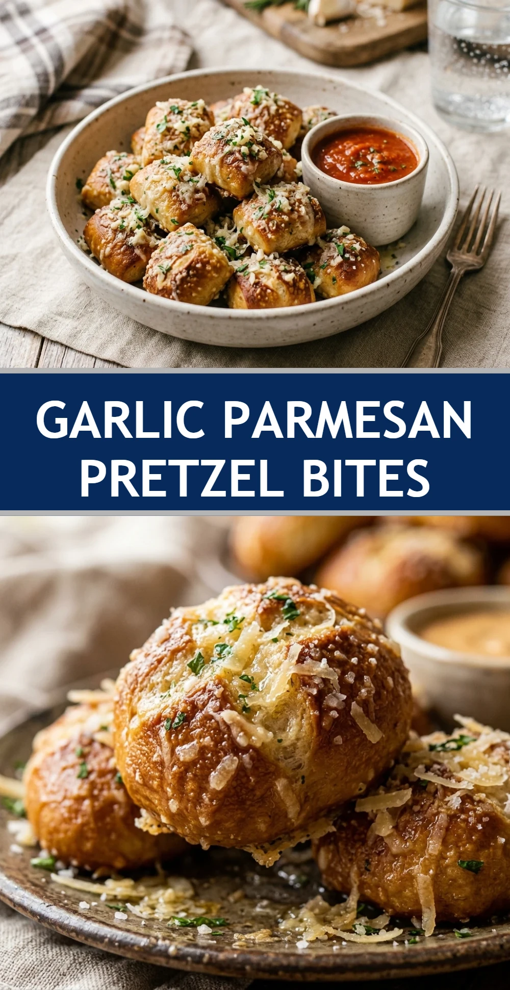 Garlic Parmesan Pretzel Bites