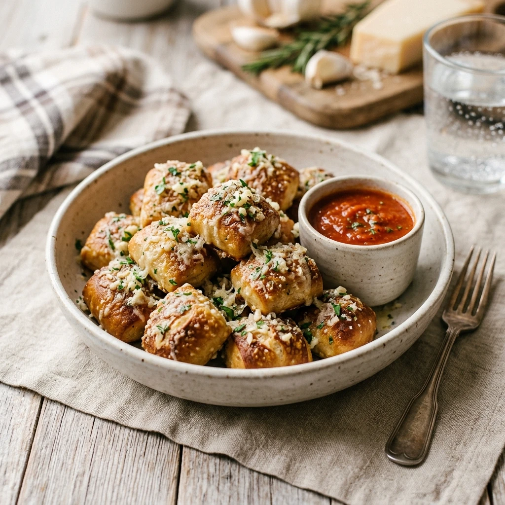 Garlic Parmesan Pretzel Bites