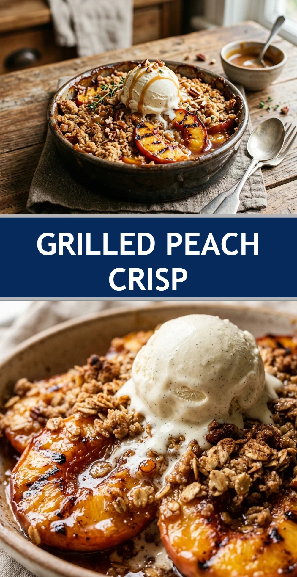 Grilled Peach Crisp