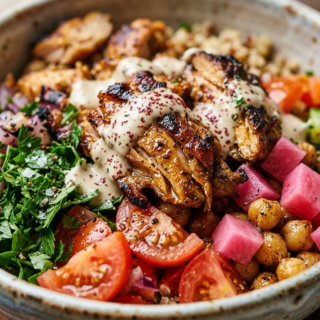 High Protein Chicken Shawarma Bowl