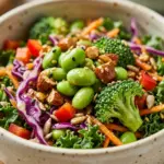 High Protein Edamame Crunch Salad