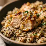 High Protein Garlic Chicken And Quinoa