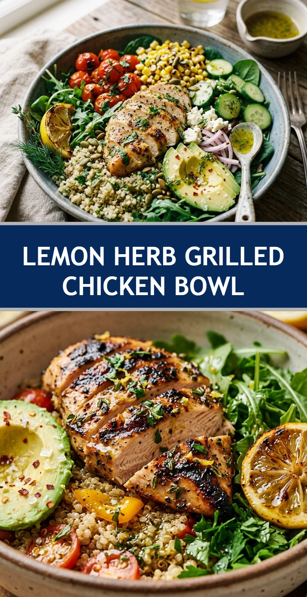 Lemon Herb Grilled Chicken Bowl