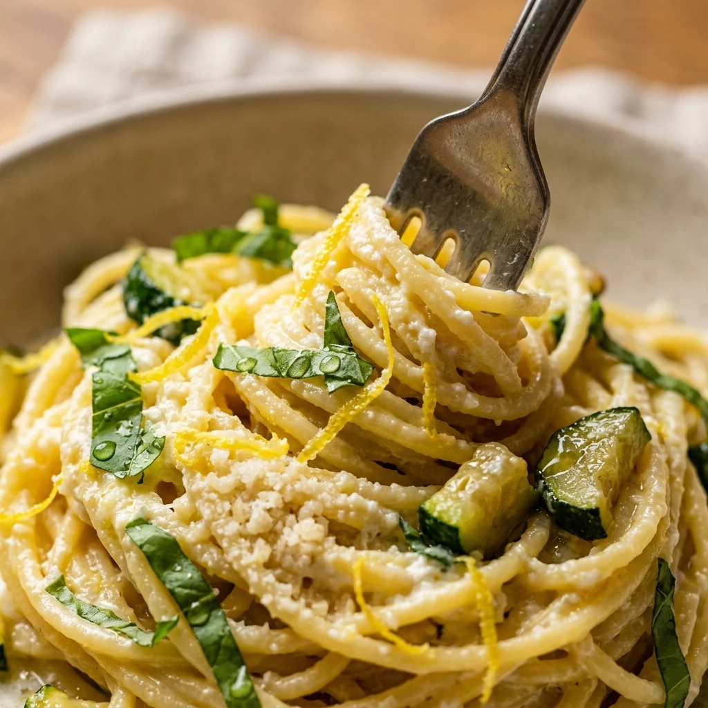 Lemon Ricotta Pasta With Zucchini