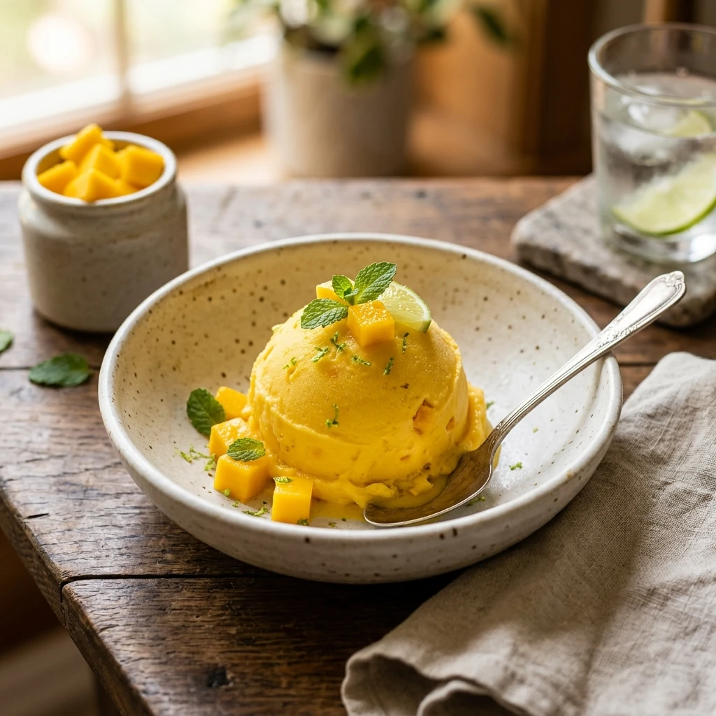 mango sorbet recipe