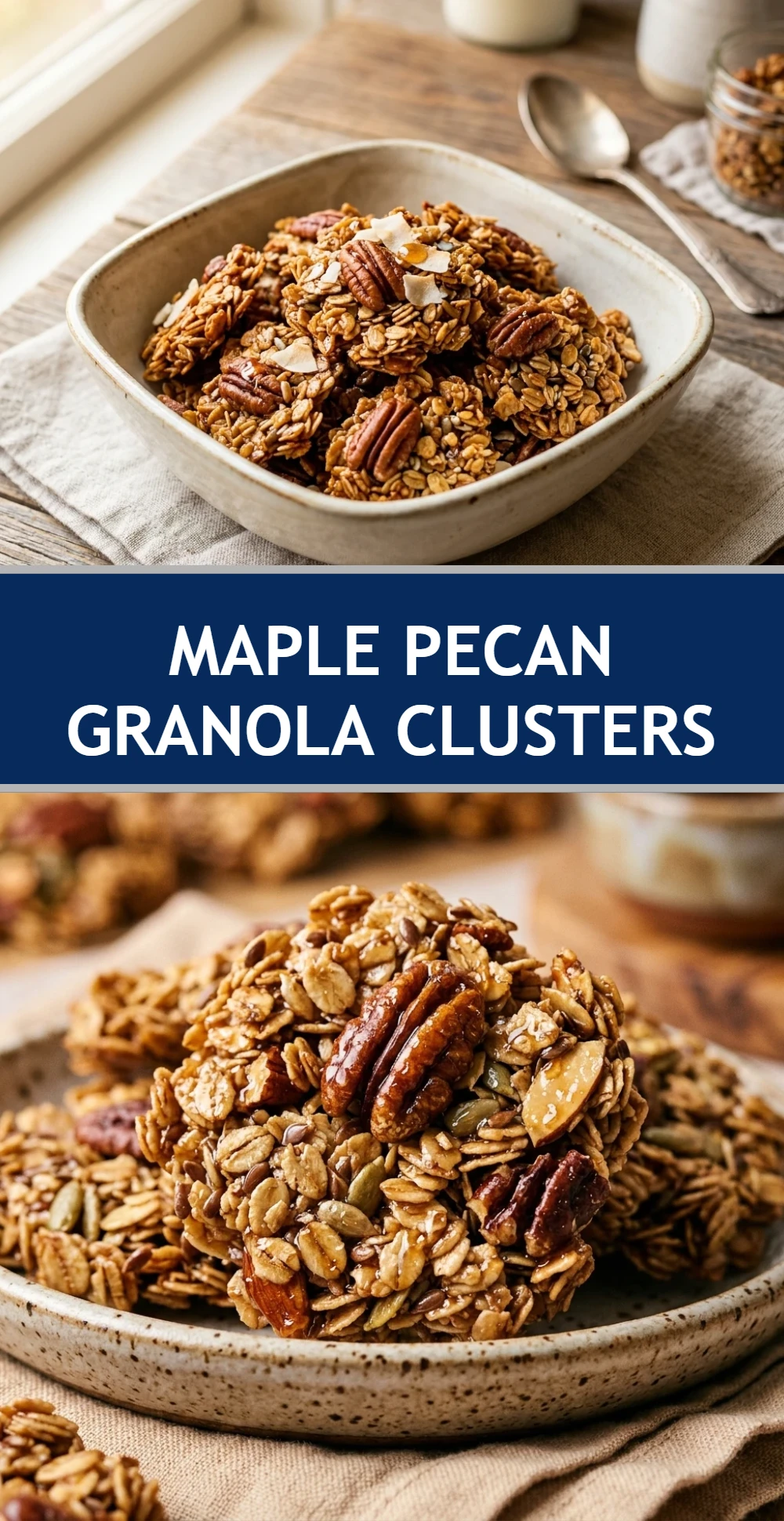 Maple Pecan Granola Clusters