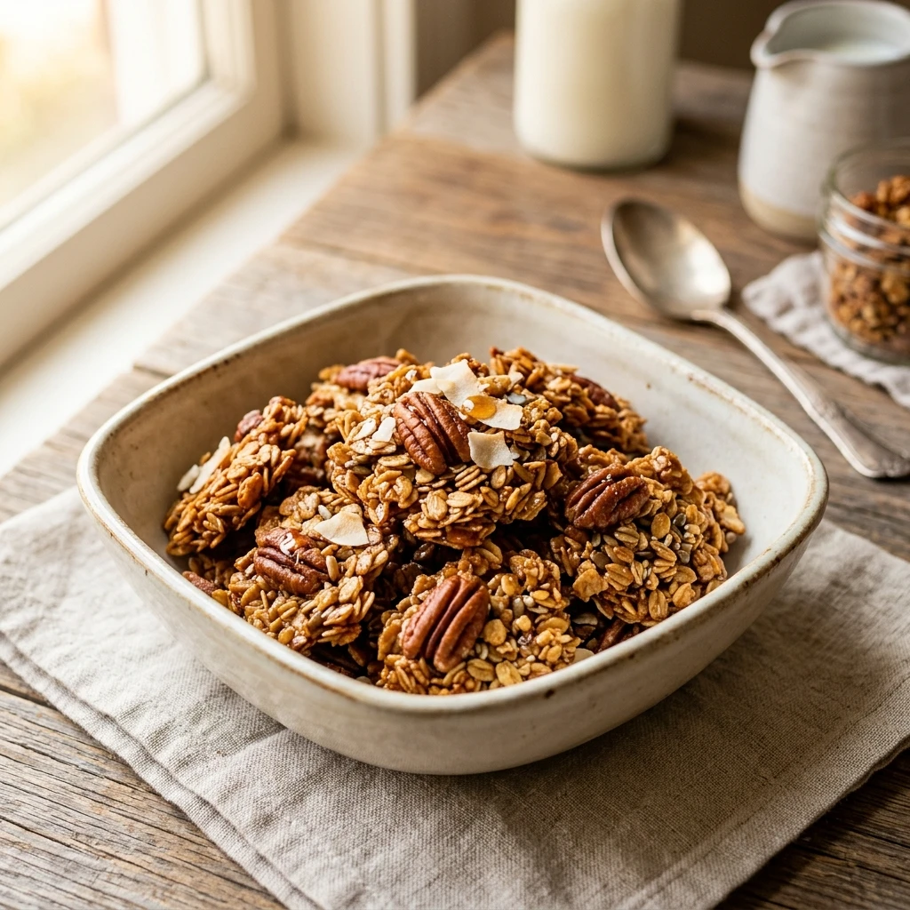 Maple Pecan Granola Clusters