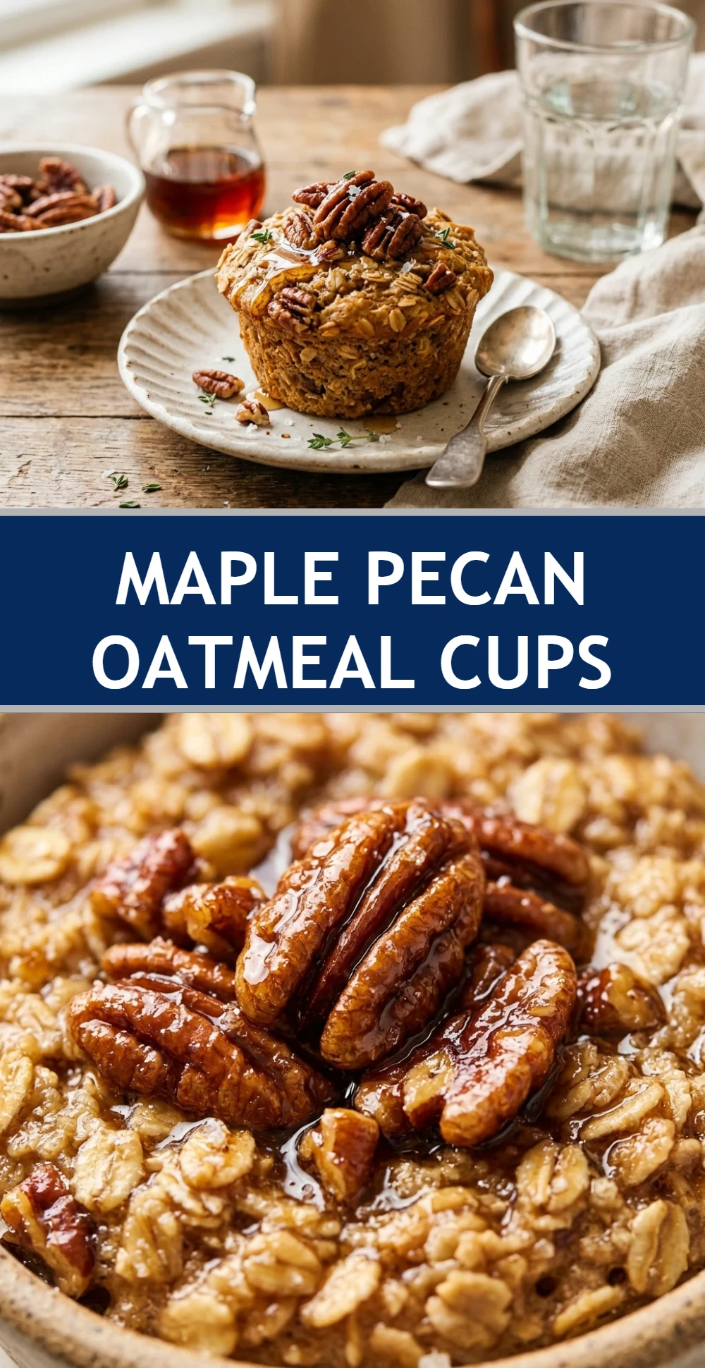 Maple Pecan Oatmeal Cups