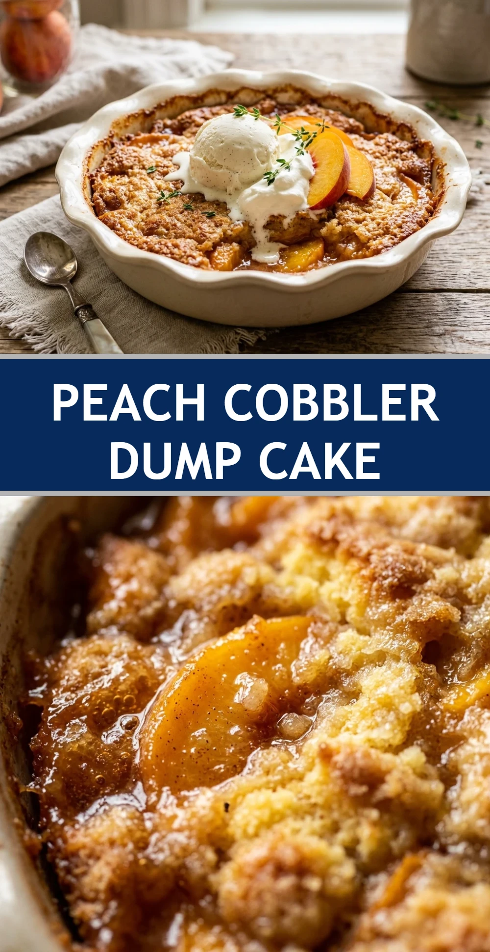 Peach Cobbler Dump Cake
