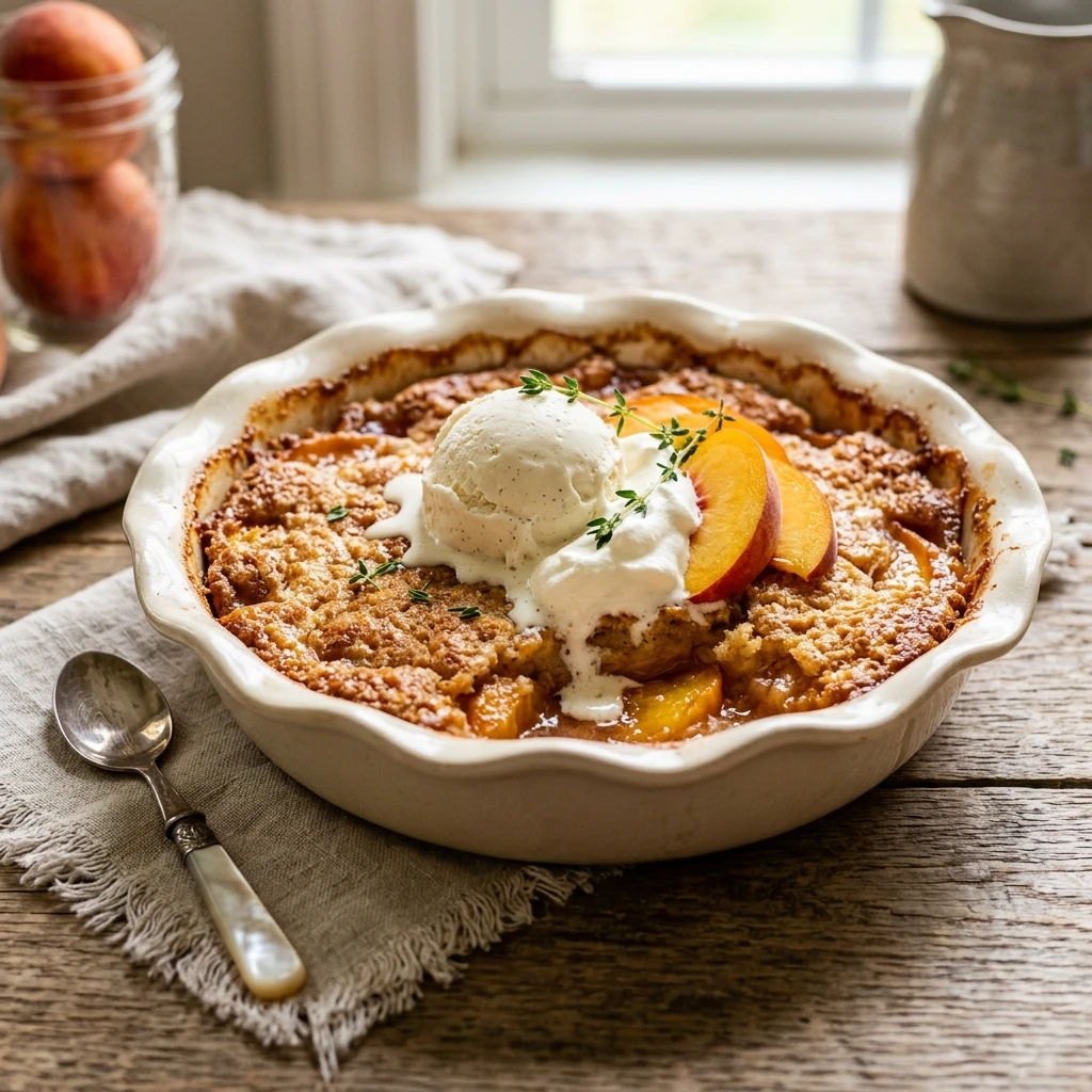 Peach Cobbler Dump Cake